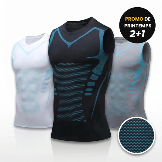 🎽 ¡TIEMPO LIMITADO 50% DE DESCUENTO! ✨ Chaleco de modelado iónico – Compresión, Refrigeración, Sin Mangas, Contorneo 💪 Corporal