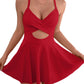 🎁 NUEVO INGRESO - 50% DE DESCUENTO 💥 🩱 Traje de Bajo de Una Pieza con Recortes y Falda para Mujer