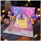 🎉Tarjeta de Cumpleaños Musical Pop-Up 3D con Luces y Canción🎵🎂