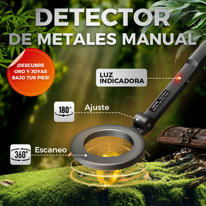 ⏰🔥 ¡Oferta Especial 50% OFF! 🏆 Detector de Metales Manual 360° – Encuentra Oro y Joyas con Precisión ✨💎