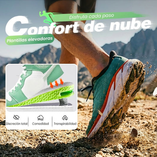 🔥 ¡50% DE DESCUENTO! ✨ Plantillas Cómodas con Cámara de Aire y Efecto de Aumento de Estatura – ¡Caminata Cómoda y con Estilo! 👟⬆️🌟
