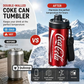 🥤Vaso de acero inoxidable de doble pared con aislamiento térmico, con forma de lata de refresco de cola.