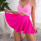 🎁 NUEVO INGRESO - 50% DE DESCUENTO 💥 🩱 Traje de Bajo de Una Pieza con Recortes y Falda para Mujer