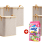 Bolsa de almacenamiento grande plegable con asas