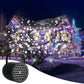 Proyector de patrón giratorio de luces LED de Navidad de copo de nieve al aire libre