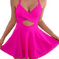 🎁 NUEVO INGRESO - 50% DE DESCUENTO 💥 🩱 Traje de Bajo de Una Pieza con Recortes y Falda para Mujer
