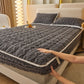 🛏️¡50% de descuento! Sábana ajustable cálida: franela cepillada, bolsillo profundo y esquinas antideslizantes para mayor comodidad en todas las estaciones. ❄️🛌