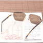 Gafas de sol con lentes de cristal natural