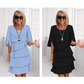 🎁 ¡50 % DE DESCUENTO! Elegante vestido con mangas con volantes en capas para mujer: un estilo sencillo para cualquier ocasión 💃