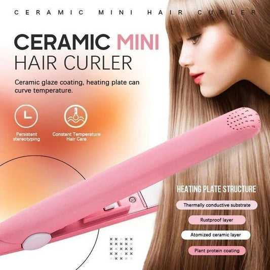 💇Rizador de cerámica profesional 2 en 1: calentamiento rápido de 30 segundos, control de temperatura inteligente para un cabello saludable