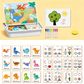🎨 Puzzles Magnéticos de Vestir para Caras - Juego Educativo de Doble Cara para Niños, Ideal para Viajes y Aprendizaje Creativo ✨🧒
