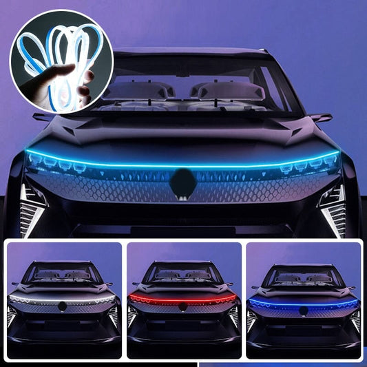 🔥【Kit HoodBeam de Barrido Dinámico】- ¡50% DESCUENTO! ¡Ilumina tu capó con efectos de barrido suave e hipnótico! ✨🚗