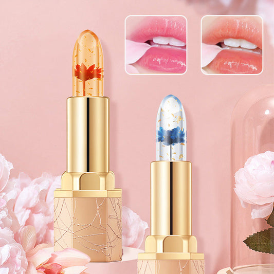 👄 Cristal flor termostática cambio de color jalea lápiz labial