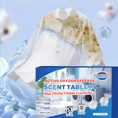 💥Compre 3 y obtenga 7 gratis💦Tabletas efervescentes de limpieza con oxígeno activo multiuso
