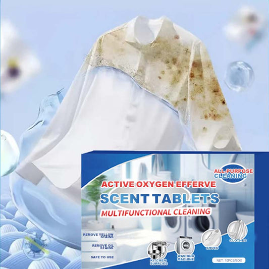 💥Compre 3 y obtenga 7 gratis💦Tabletas efervescentes de limpieza con oxígeno activo multiuso