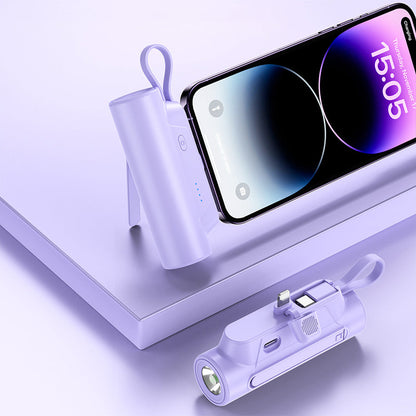 Cargador portátil multifunción con cable