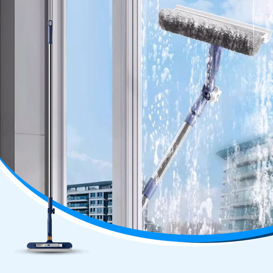🧽 ¡60% DE DESCUENTO! 🪟 Estantería para Limpieza de Ventanas en Alturas - Diseño Seguro con Ventosas y Escurridor Profesional 🏙️✨