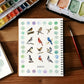 Cuaderno de trabajo de acuarela para principiantes con 16 colores