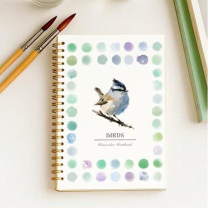 Cuaderno de trabajo de acuarela para principiantes con 16 colores