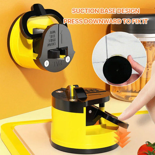 Mini afilador de cuchillos con base de succión