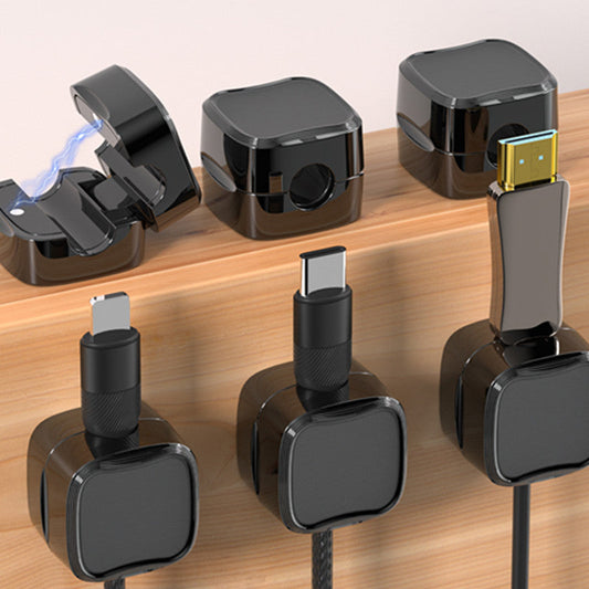 Juego de 6 clips magnéticos para cables