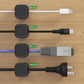 Juego de 6 clips magnéticos para cables