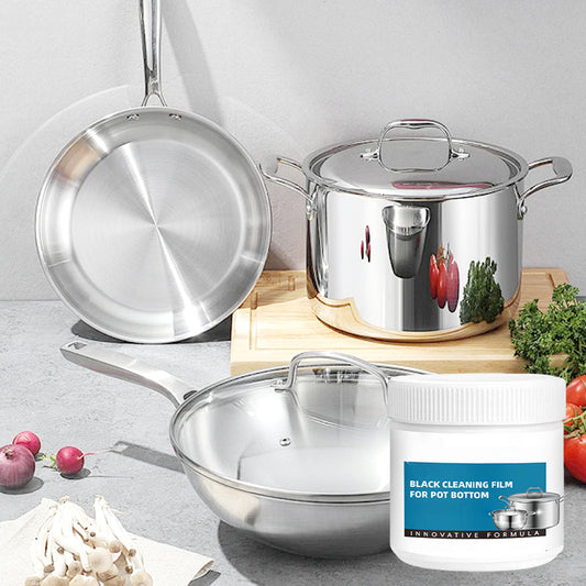 🔥 Pasta Desintegrante de Residuos Quemados - Limpieza Profunda para Ollas/Recipientes sin Rayar, Elimina Grasa y Carbonización en 5 Min 🧽✨