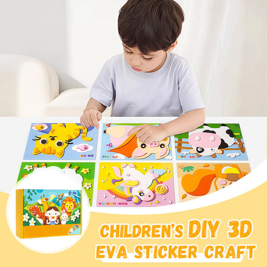 🎨 50% DE DESCUENTO ! ✨ Pegatinas 3D de EVA para Manualidades - Diseños Divertidos y Coloridos, Ideales para Proyectos Creativos Infantiles 🧒📦