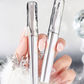✨ Máscara de Pestañas con Fibras Resistente al Agua - Alargamiento y Curva Instantánea sin Grumos para un Look Dramático 🌟👁️