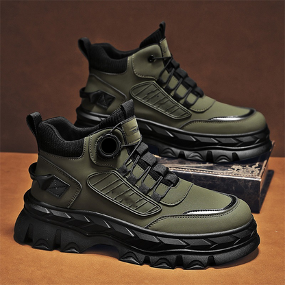 🥾Los zapatos de hombre más populares: Botines retro casuales de caña gruesa para hombre