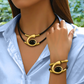Conjunto de collar y pulsera vintage boho