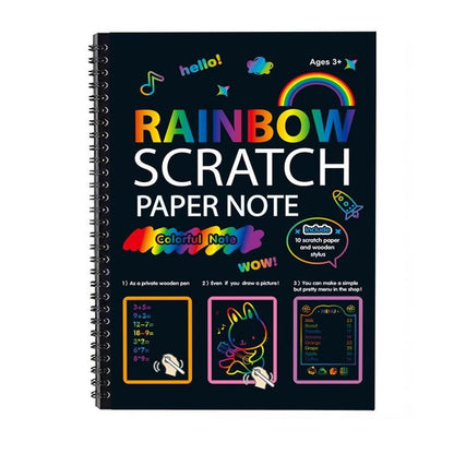🔥Gran oferta navideña🌈✍️Papel mágico para rascar arcoíris