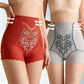 Braguitas de control de abdomen de talle alto con bordados para mujer
