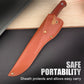 Cuchillo deshuesador portátil y afilado con funda