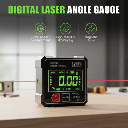 🔥Promoción por tiempo limitado 50% de descuento🔥Medidor de ángulos láser digital con base magnética de 4 lados