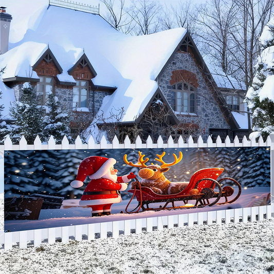 🎄 Ofertas Especiales para Navidad 🎄Banner colgante de Merry Christmas al aire libre