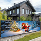 🎄 Ofertas Especiales para Navidad 🎄Banner colgante de Merry Christmas al aire libre