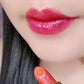 Barra de labios hidratante con purpurina que cambia de color