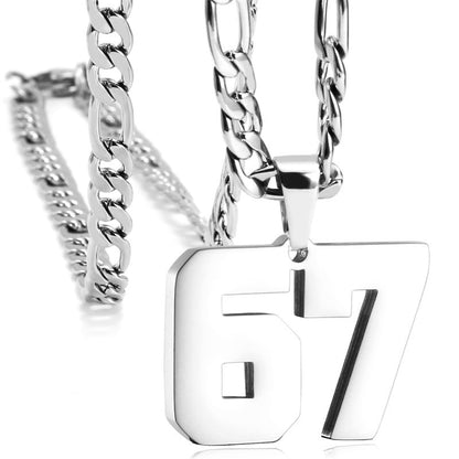 🎄Oferta de Navidad 50% de descuento🔥Collar con colgante número 67