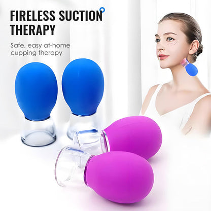 🔥💆‍♀️ ¡50% OFF por Tiempo Limitado! Ventosas para Masaje de Vidrio y Silicona – Relajación Profunda en Casa ✨