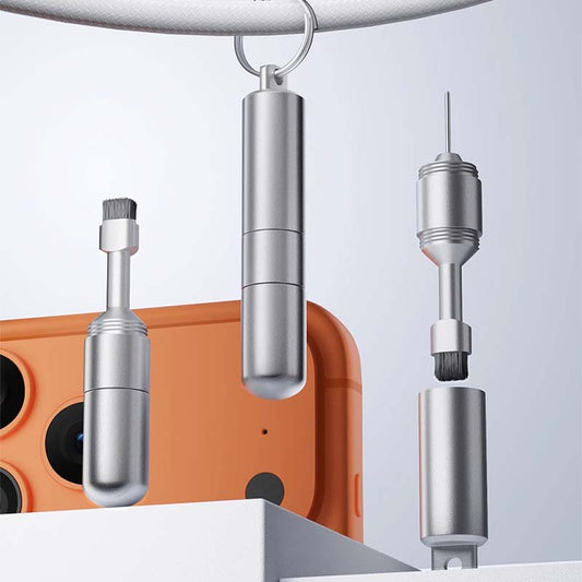 Cepillo limpiador de auriculares 2 en 1 y pin expulsor de SIM