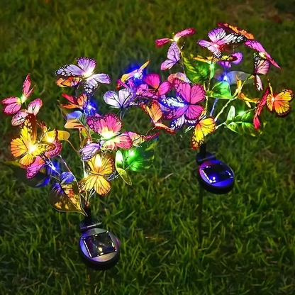 🔥Tiempo limitado 57% de descuento🔥 🦋Luces💐 solares exteriores para mariposas