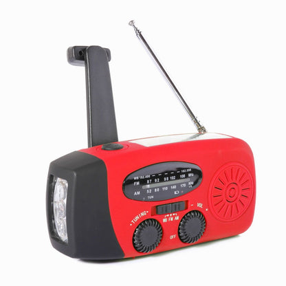 Radio de emergencia solar portátil multifuncional