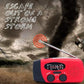 Radio de emergencia solar portátil multifuncional