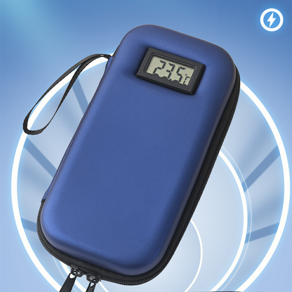Estuche de viaje con refrigerador de insulina y pantalla de temperatura