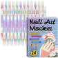 ✨ Marcadores de nail art de doble punta – set de rotuladores para uñas