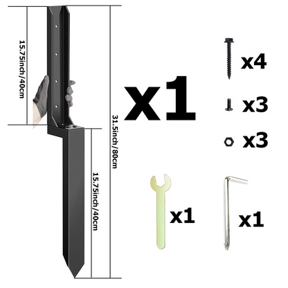 Kit de reparación para postes de valla de uso intensivo