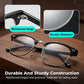 Gafas fotocromáticas retro de media montura que bloquean la luz azul.