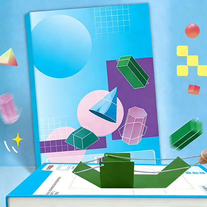 Libro interactivo de geometría desplegable en 3D para niños
