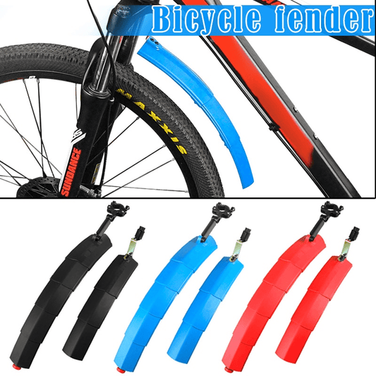 🛡️ ¡50% DE DESCUENTO AHORA! 🚲 Guardabarros telescópico 2 en 1 + Luz de seguridad: te mantiene limpio y visible, perfecto para ir al trabajo en cualquier clima 💡